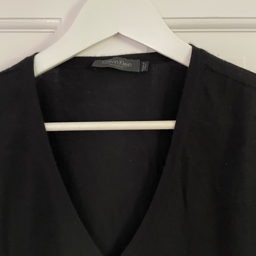 Calvin Klein Collection Lightweight Cashmere V-Ne… - image 1
